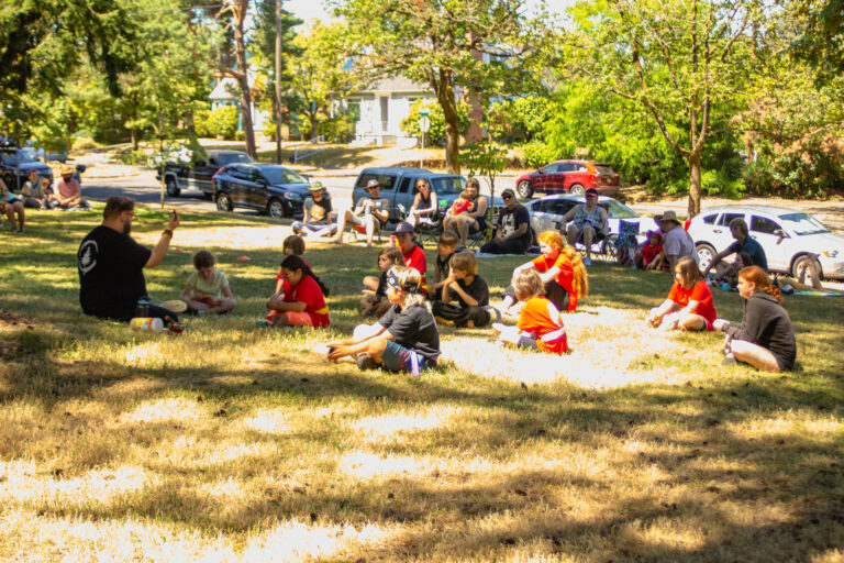 Students attend our 2022 Kung Fu park promotion.