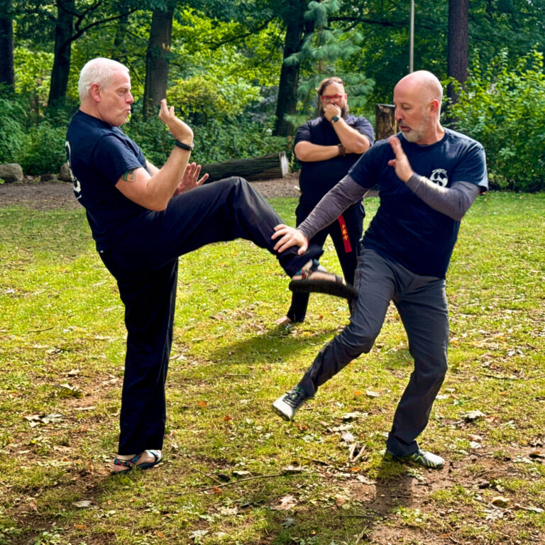Kung fu students celebrate at our park demo 2024
