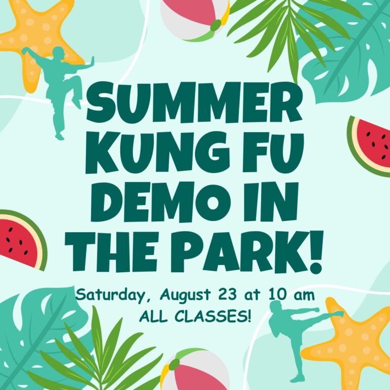 summer kung fu demo in the park 2025